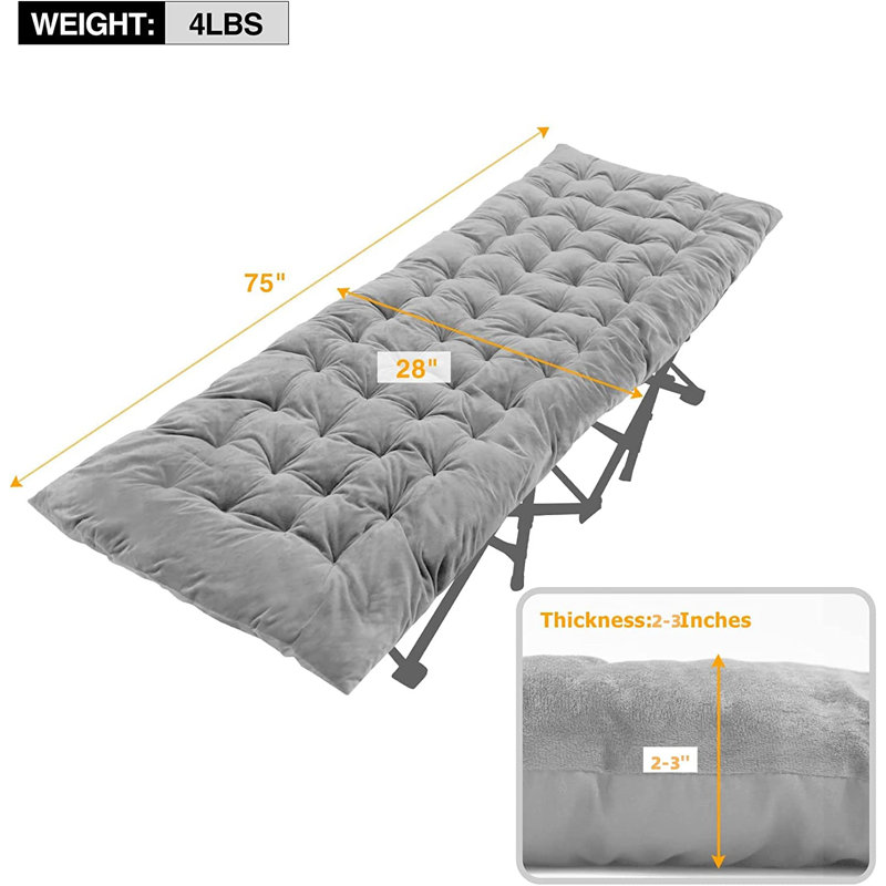 REDCAMP Velvet Camping Cot Mattress & Reviews Wayfair Canada